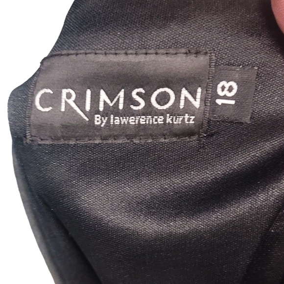 CRIMSON by Lawrence Kurtz | Sleeveless Maxi Dress /w Slit | Size: 18 - Picture 5 of 5